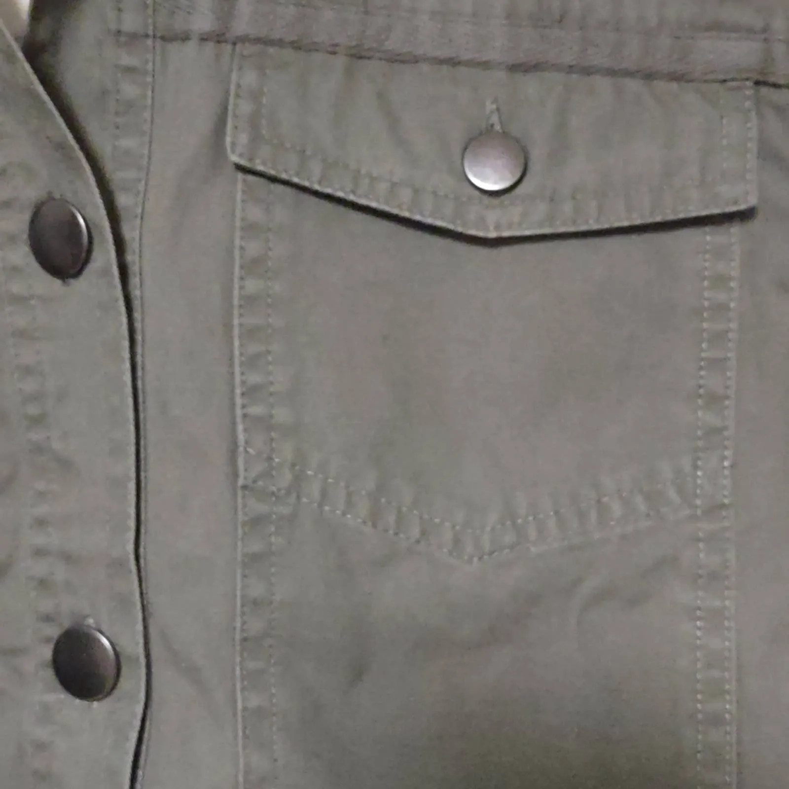 Jack by BB Dakota Ready For It Cotton Canvas Jacket Green Medium