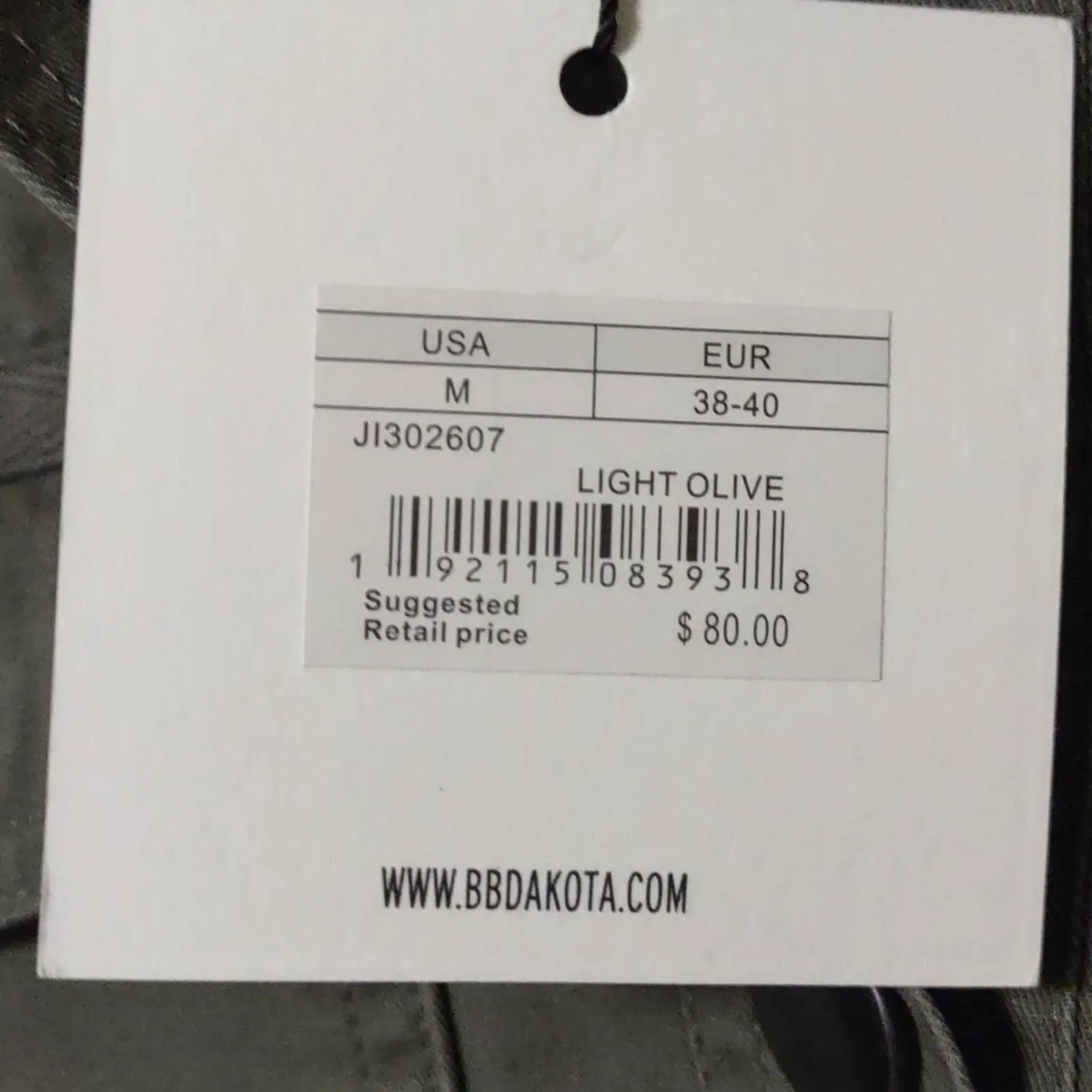 Jack by BB Dakota Ready For It Cotton Canvas Jacket Green Medium