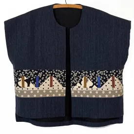 Juanita Girardin Vest, Crop, Nordic Dreams, Fits S-XL