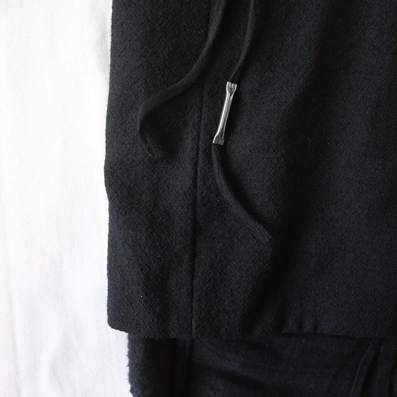 layered tie front blazer