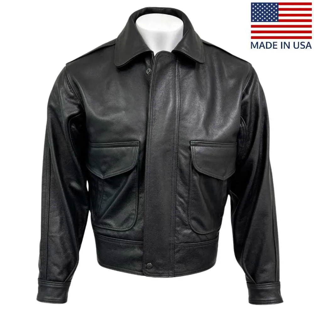 Legendary Privé Pilot Mens Leather Aviator Jacket