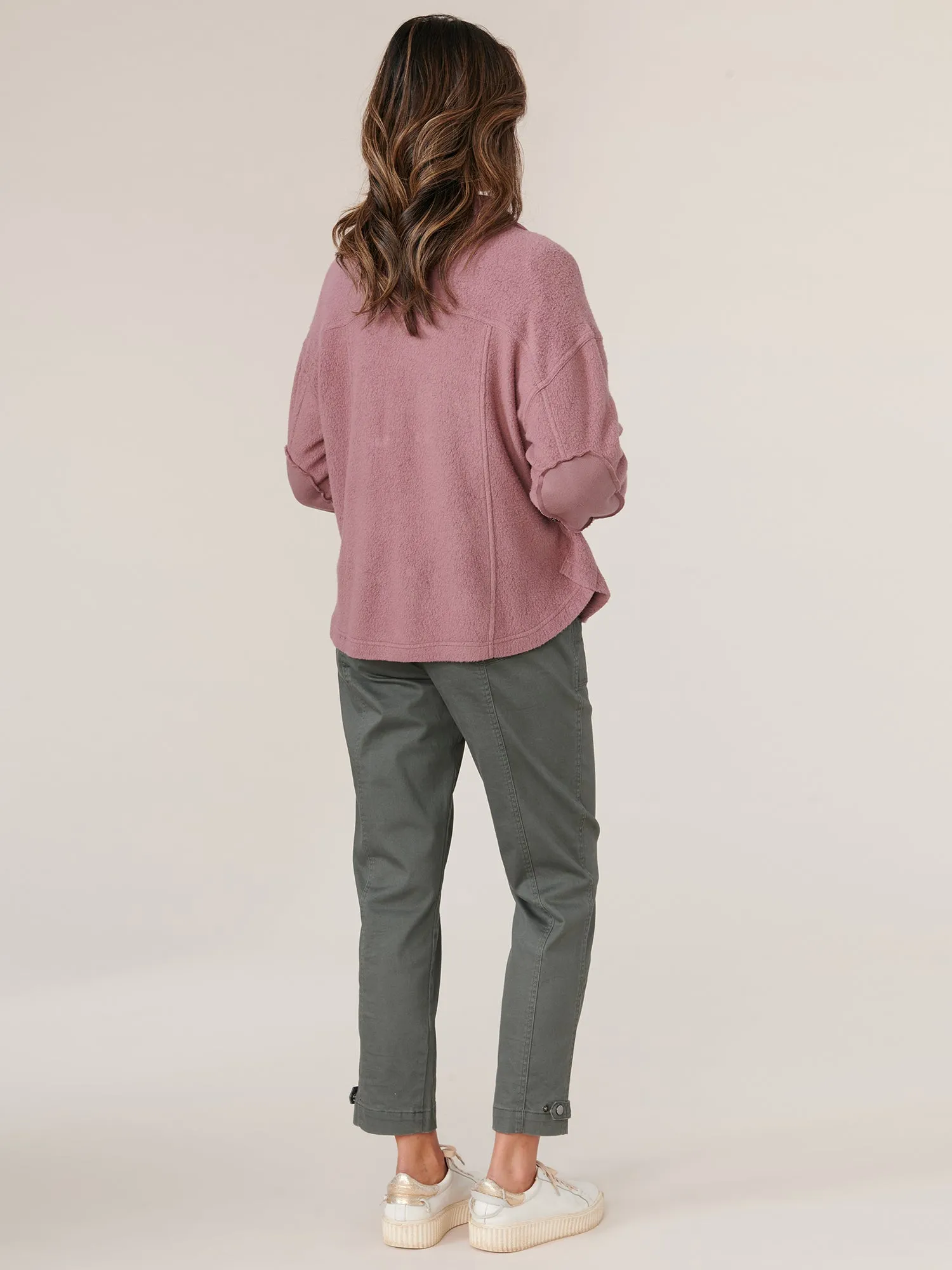Long Sleeve Button Up Passimenterie Patch Pocket Cropped Jacket