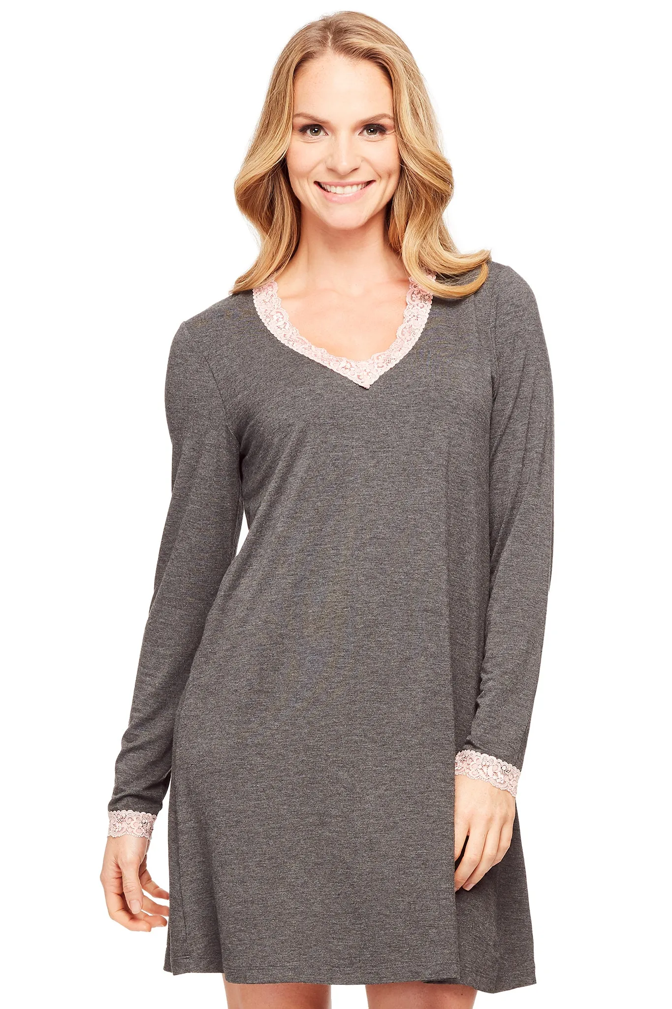 Long-Sleeve Night Shirt
