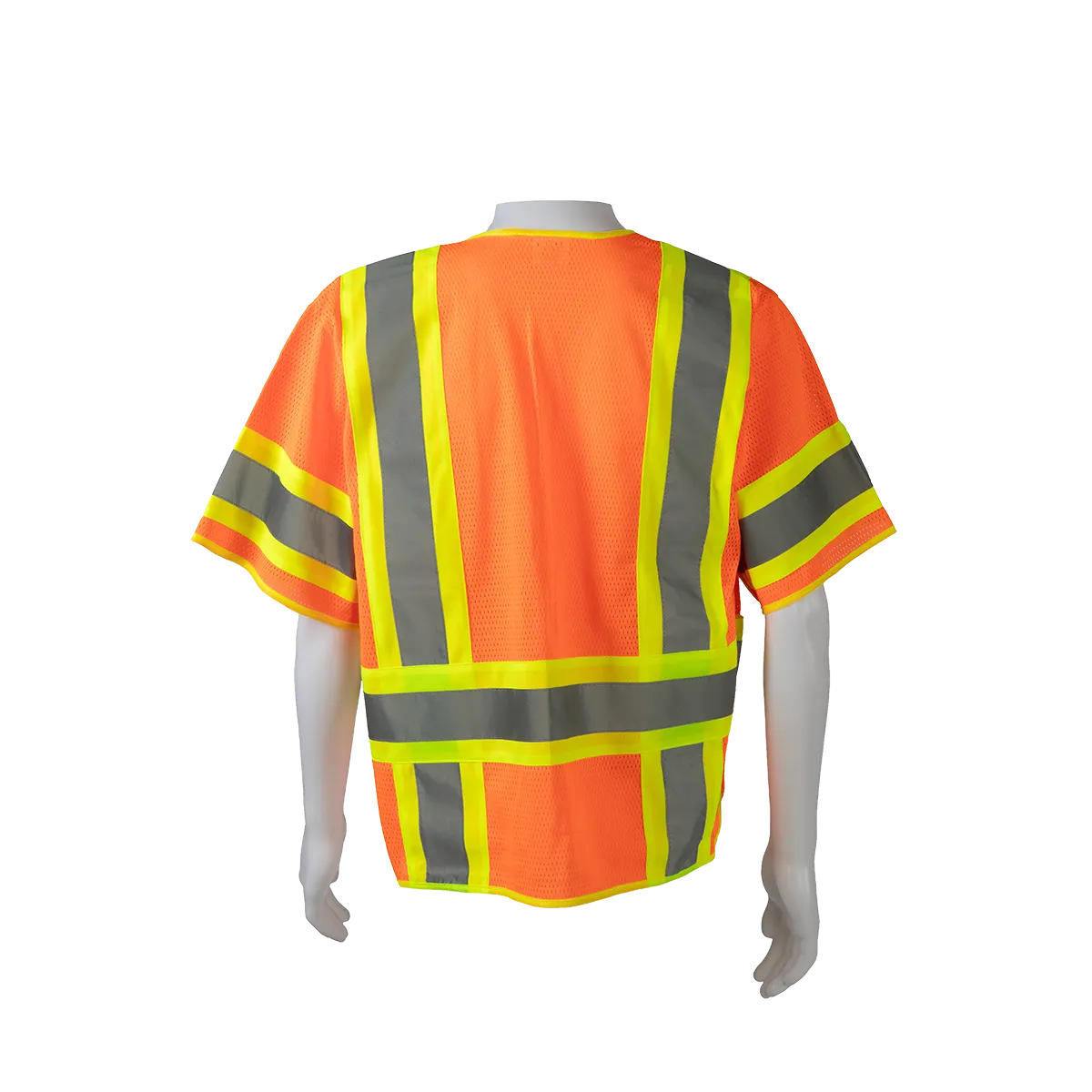 LVM3/OVM3-5PB-CB1 ANSI 107-Class 3 High-Vis Mesh Breakaway Short Sleeve Vest Two Tone Deluxe