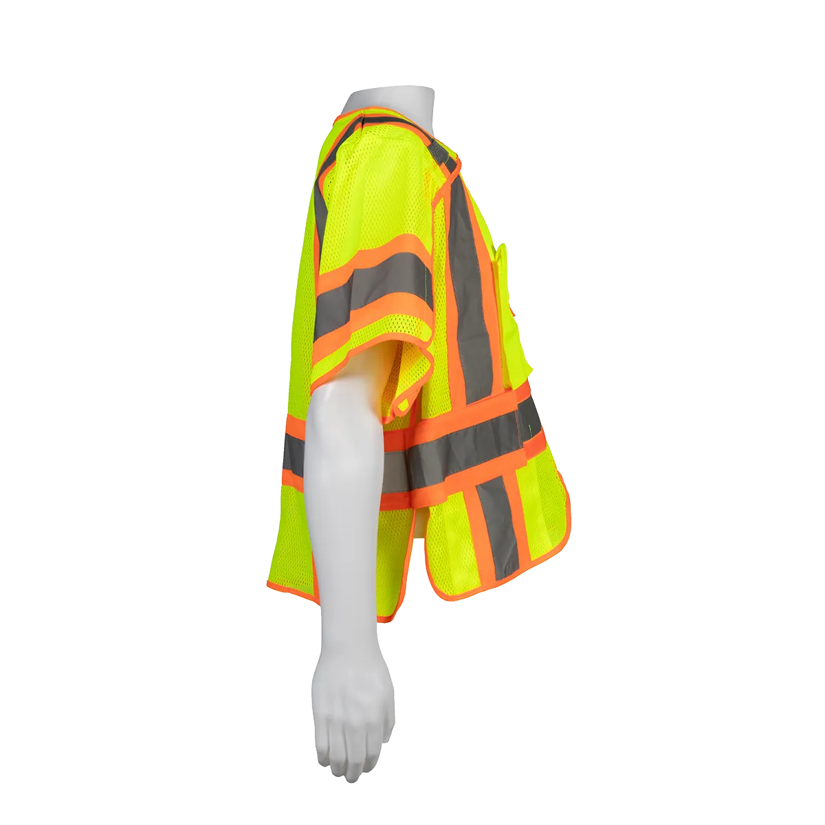 LVM3/OVM3-5PB-CB1 ANSI 107-Class 3 High-Vis Mesh Breakaway Short Sleeve Vest Two Tone Deluxe