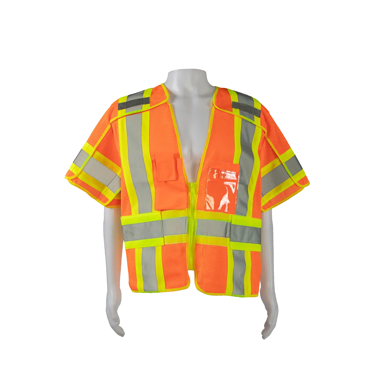 LVM3/OVM3-5PB-CB1 ANSI 107-Class 3 High-Vis Mesh Breakaway Short Sleeve Vest Two Tone Deluxe