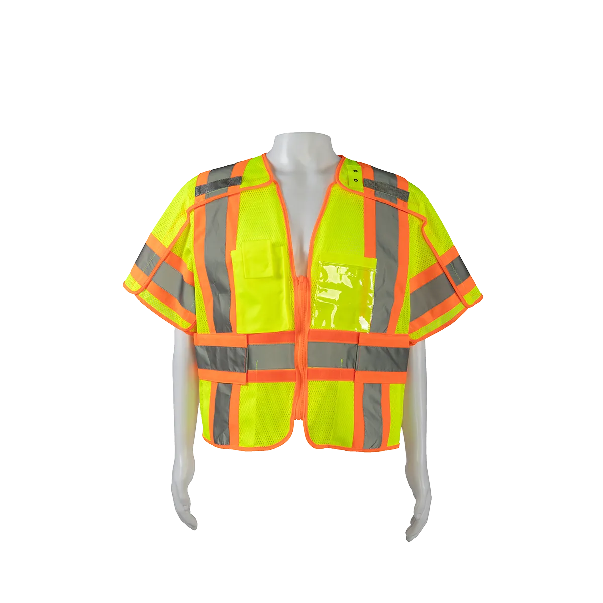LVM3/OVM3-5PB-CB1 ANSI 107-Class 3 High-Vis Mesh Breakaway Short Sleeve Vest Two Tone Deluxe
