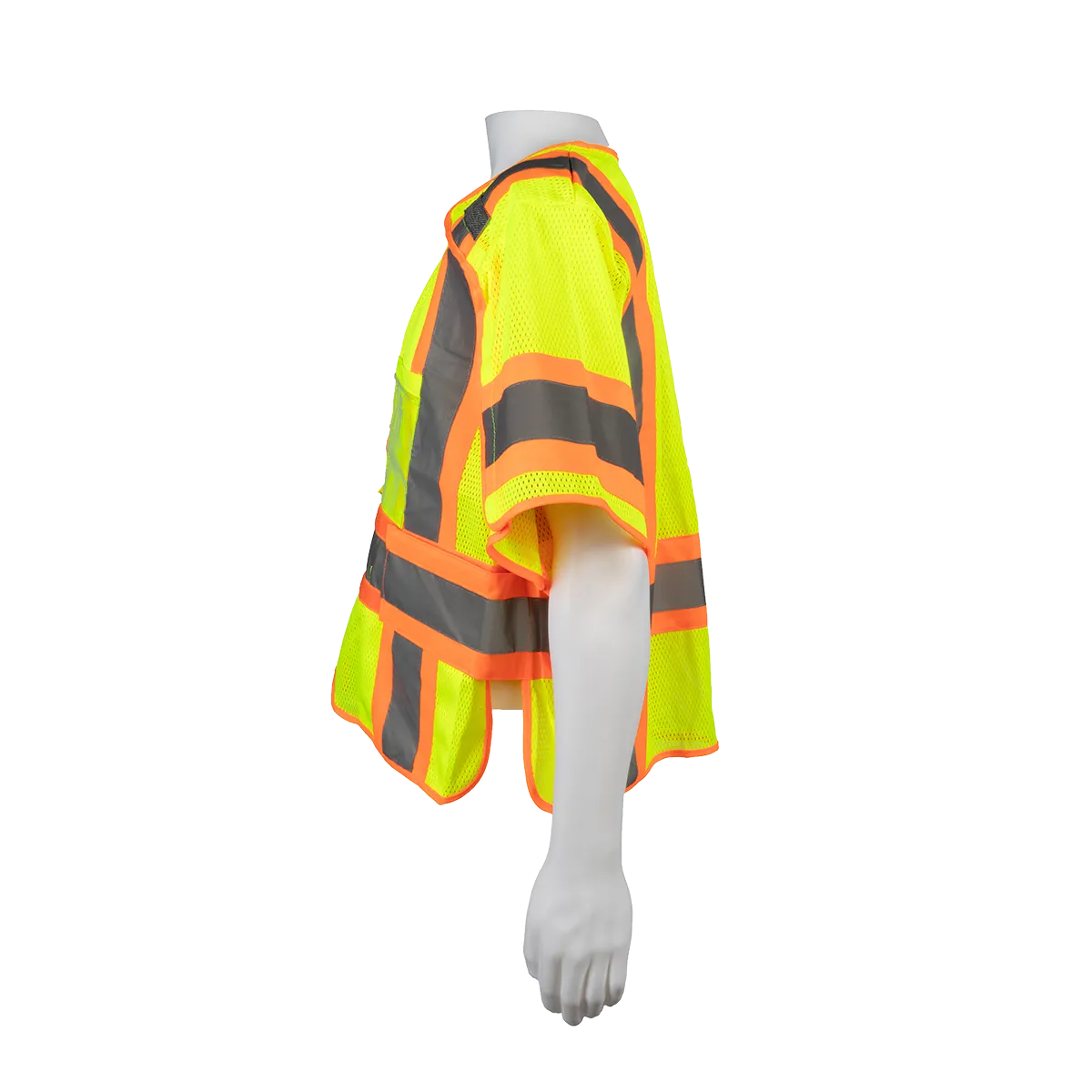 LVM3/OVM3-5PB-CB1 ANSI 107-Class 3 High-Vis Mesh Breakaway Short Sleeve Vest Two Tone Deluxe