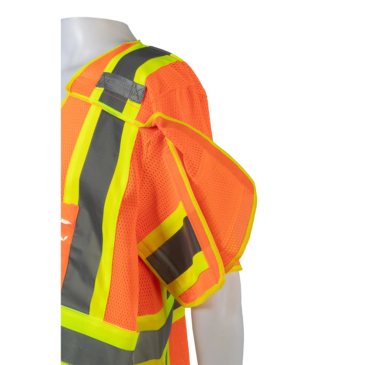 LVM3/OVM3-5PB-CB1 ANSI 107-Class 3 High-Vis Mesh Breakaway Short Sleeve Vest Two Tone Deluxe