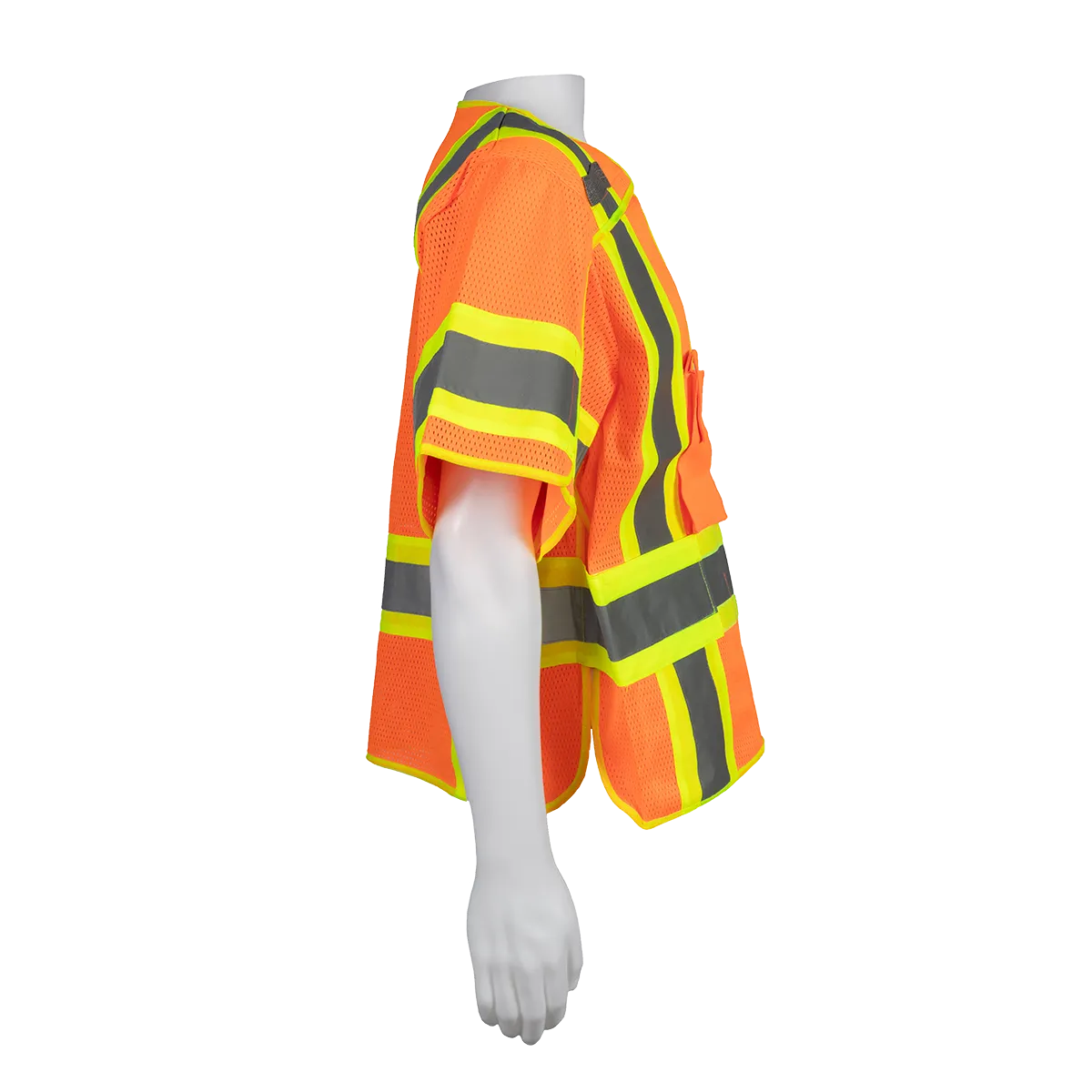 LVM3/OVM3-5PB-CB1 ANSI 107-Class 3 High-Vis Mesh Breakaway Short Sleeve Vest Two Tone Deluxe