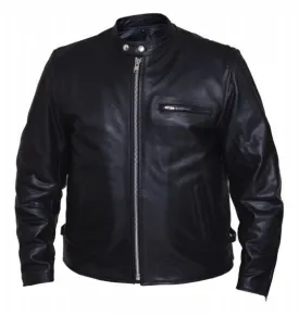 Mens PREMIUM Scooter Leather Jacket