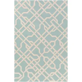 Mint and Ivory Area Rug. MRG6011