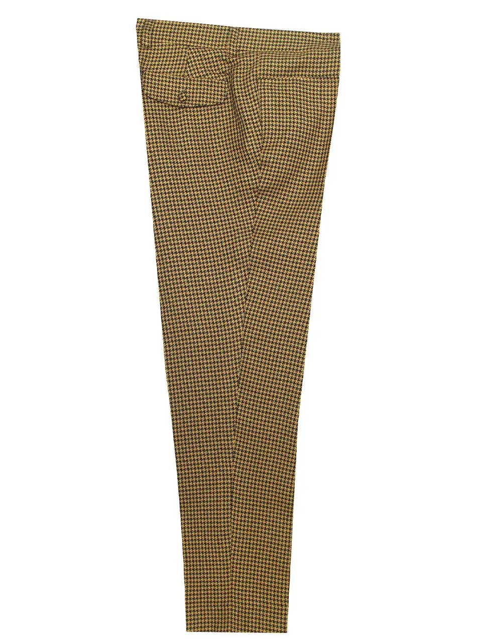 Mod Trouser | 60s Style Brown And Black Houndstooth Trouser
