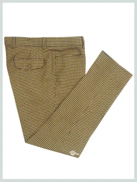 Mod Trouser | 60s Style Brown And Black Houndstooth Trouser