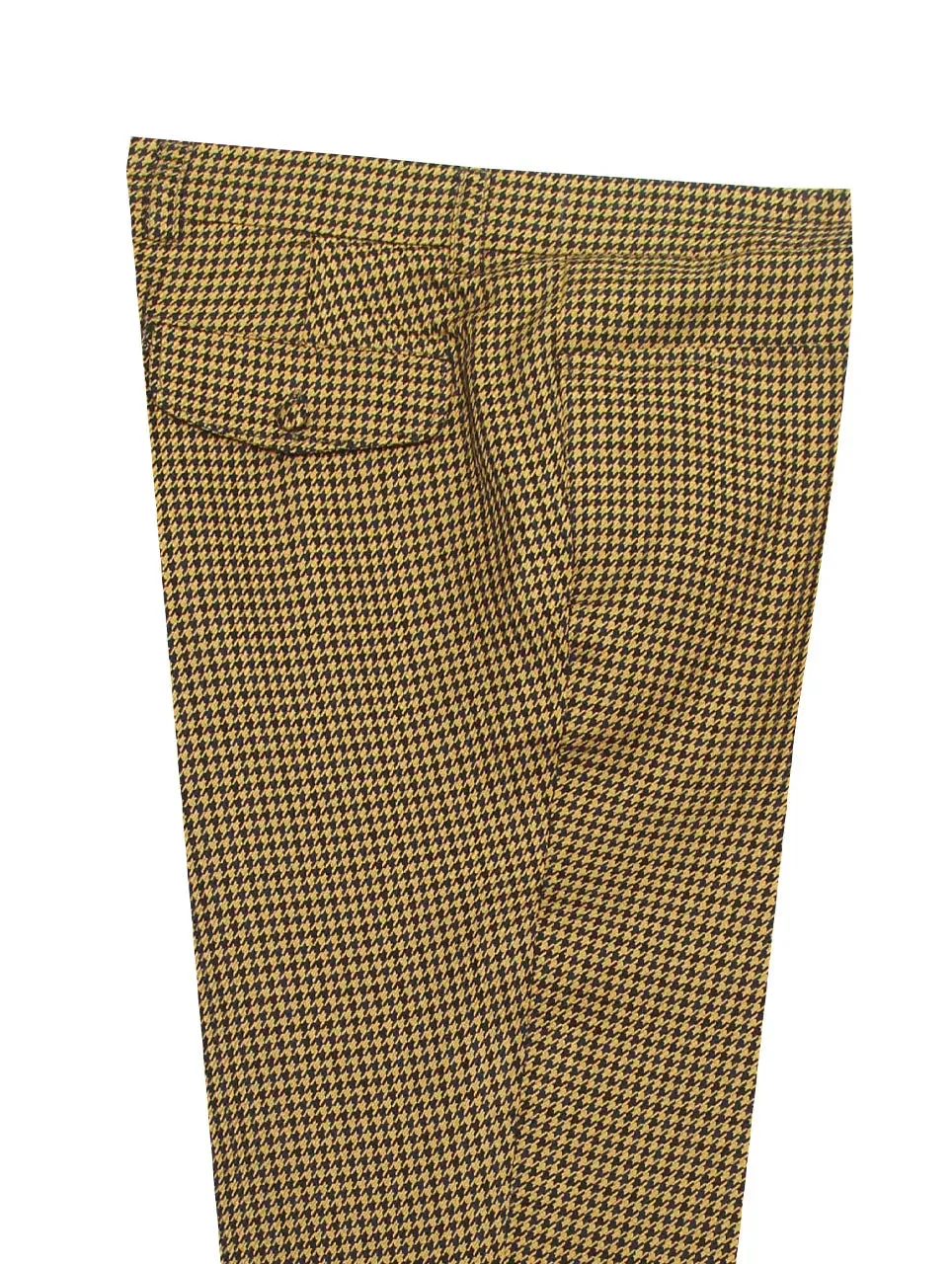 Mod Trouser | 60s Style Brown And Black Houndstooth Trouser