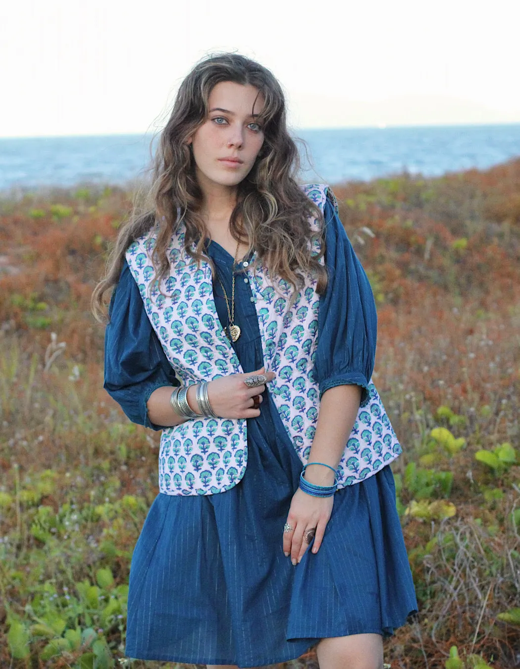 Moon Quilted Cotton Vest