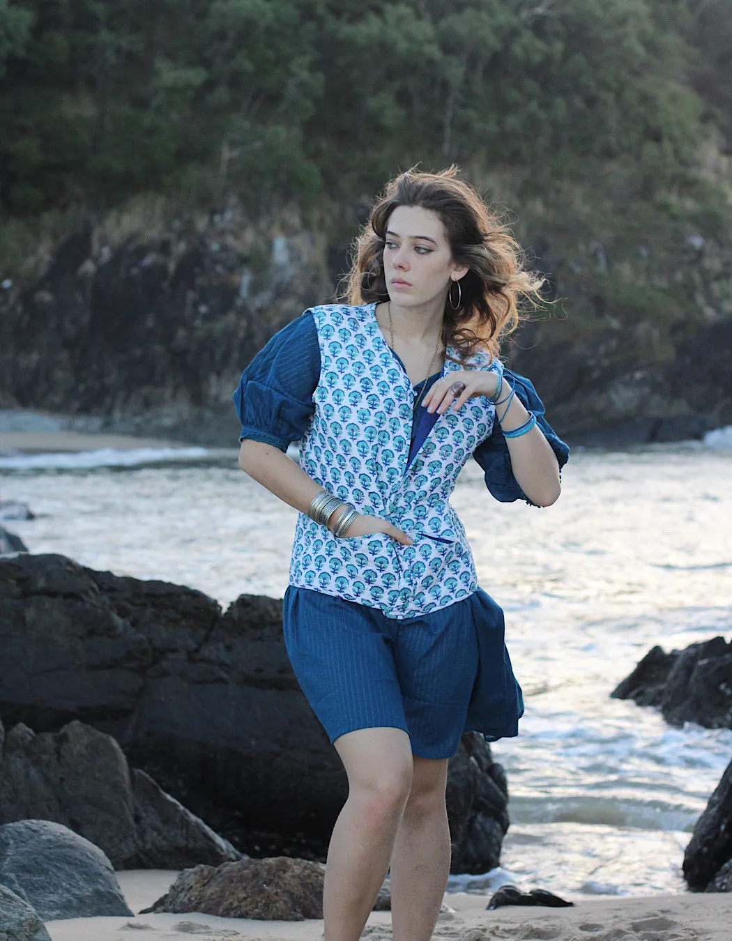 Moon Quilted Cotton Vest