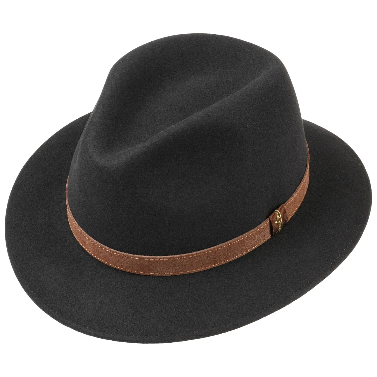 Nero Pack Away Hat by Borsalino
