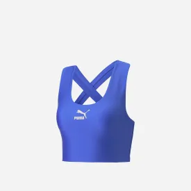 Áo Croptop Nữ Puma T7 - Xanh Dương