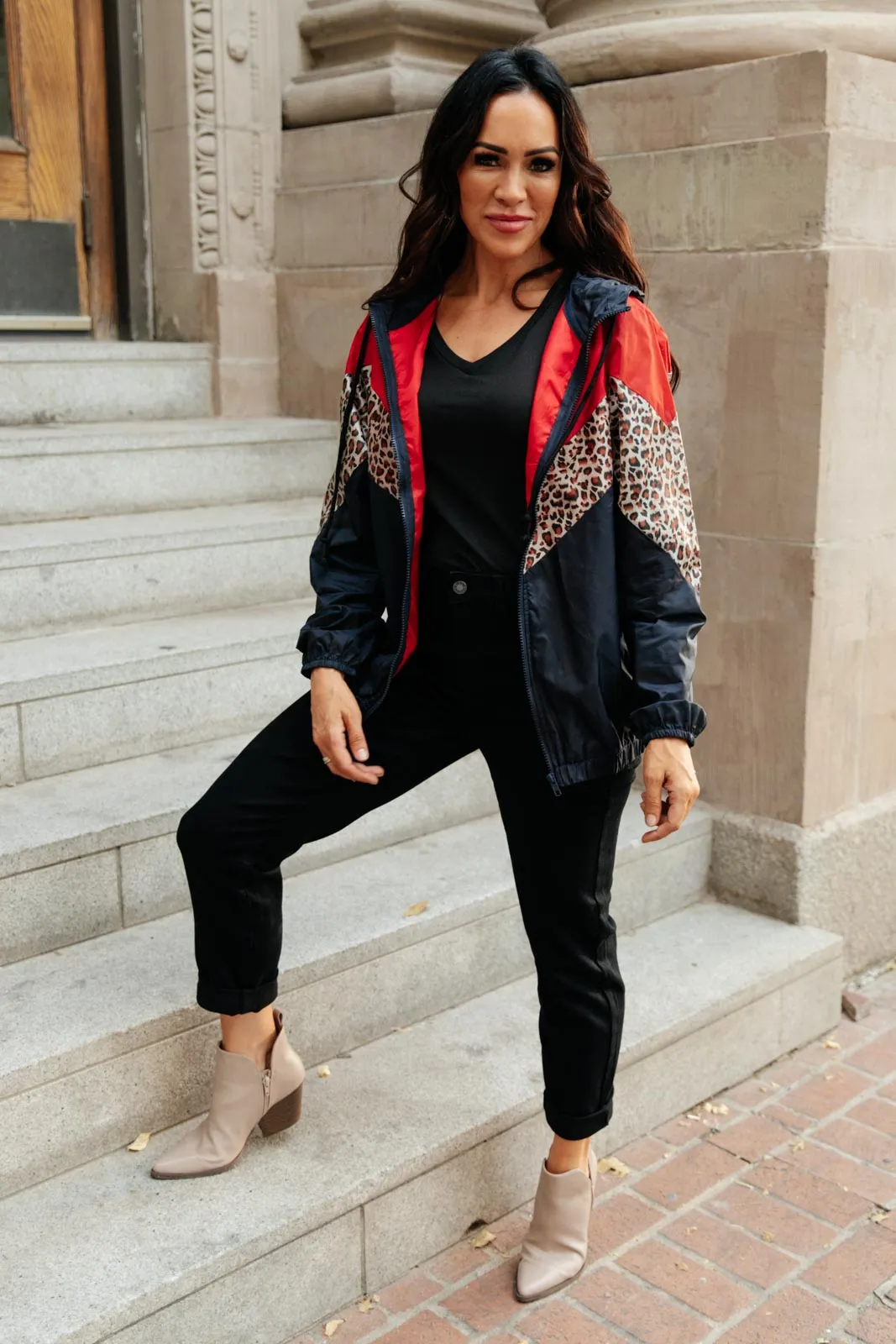 *Online Exclusive* Make Your Move Windbreaker in Navy