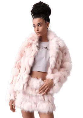 Pink Fur Coat