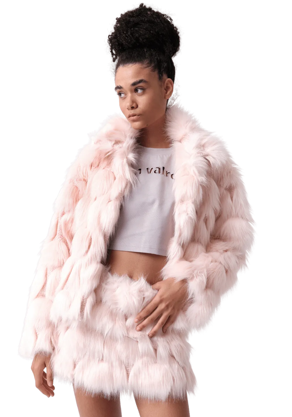 Pink Fur Coat