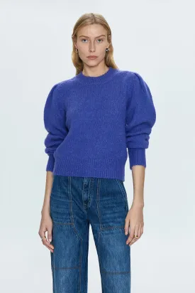 PISTOLA COLETTE PUFF SLEEVE SWEATER - PERIWINKLE