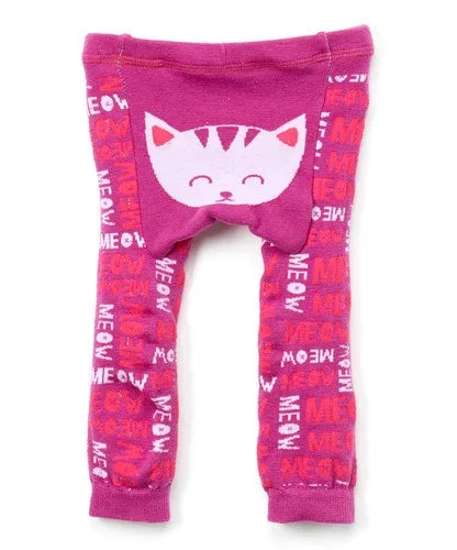Purple Cat Meow Leggings