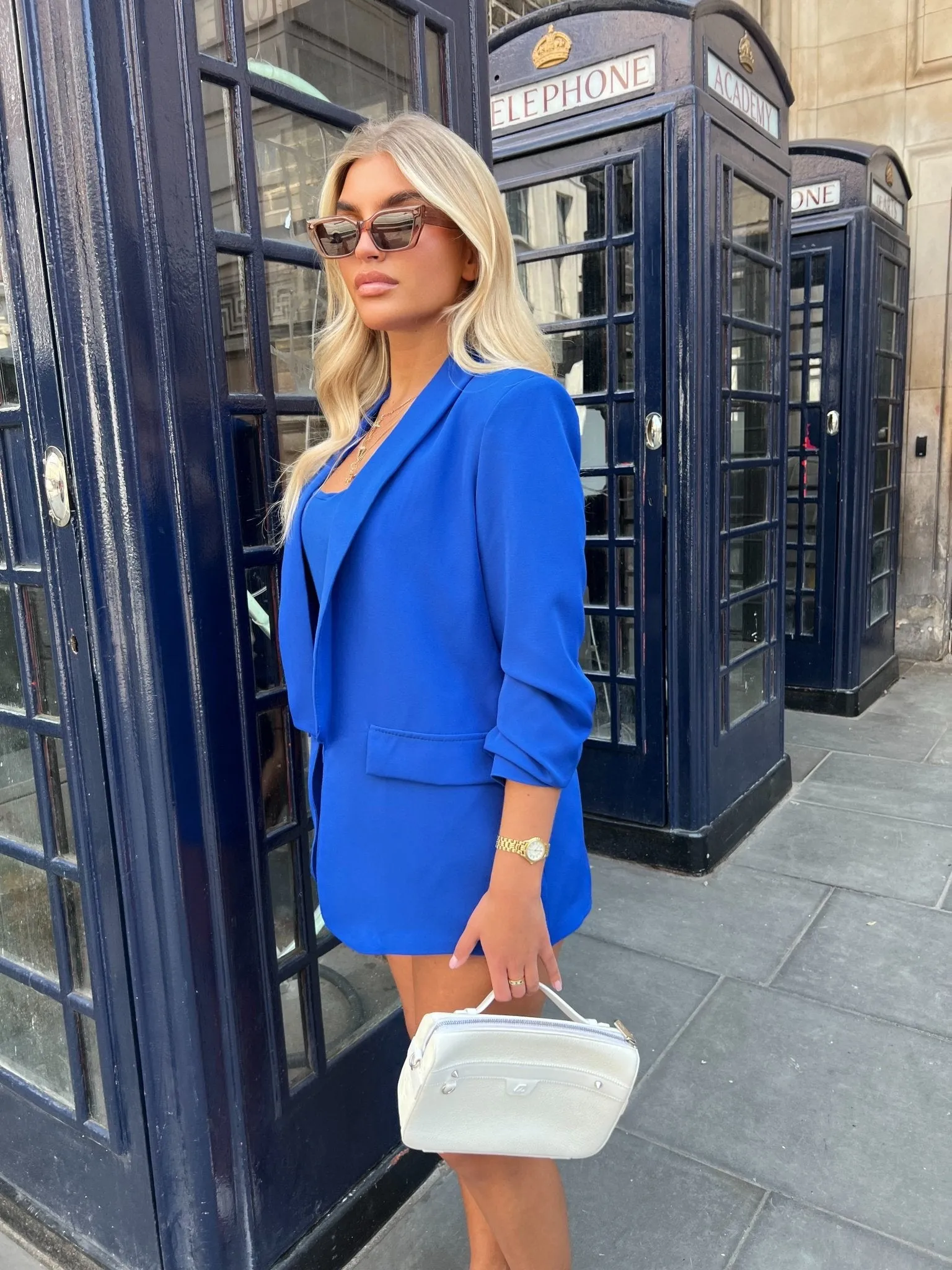 Royal Ruched Arm Blazer