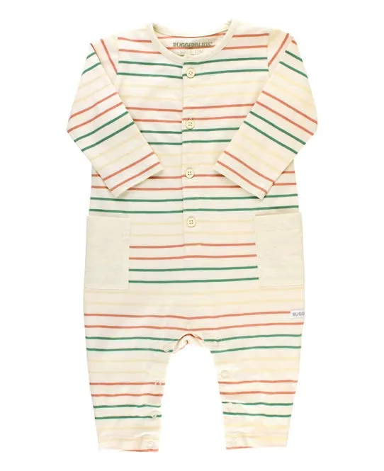 Rugged Butts- Terra Cotta Stripe Romper