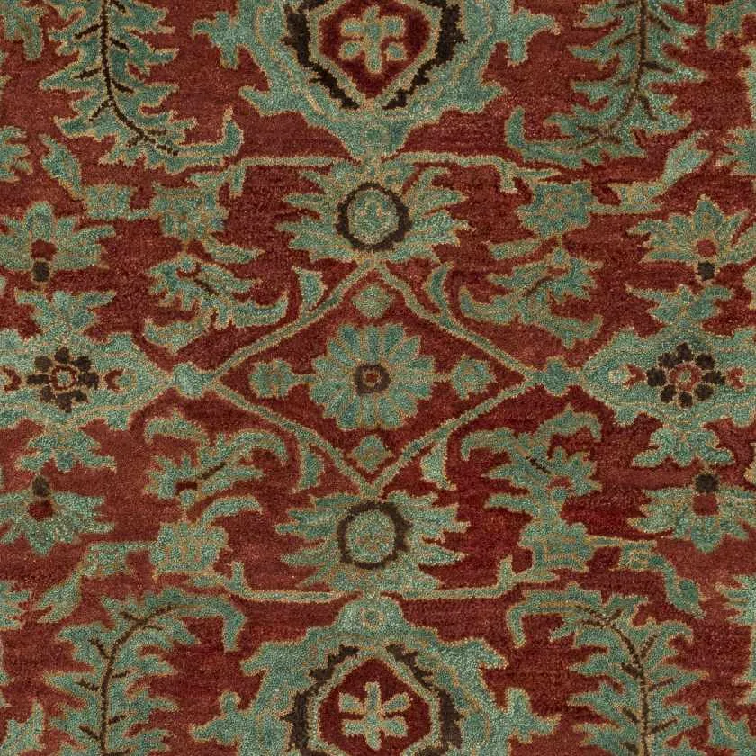 Sandners Traditional Red/Light Brown Area Rug