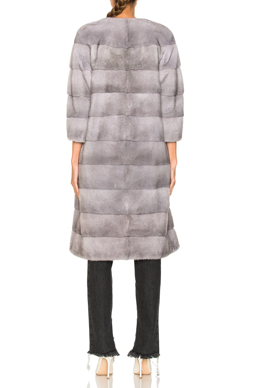 Sarah Long (100cm) Mink Fur Coat
