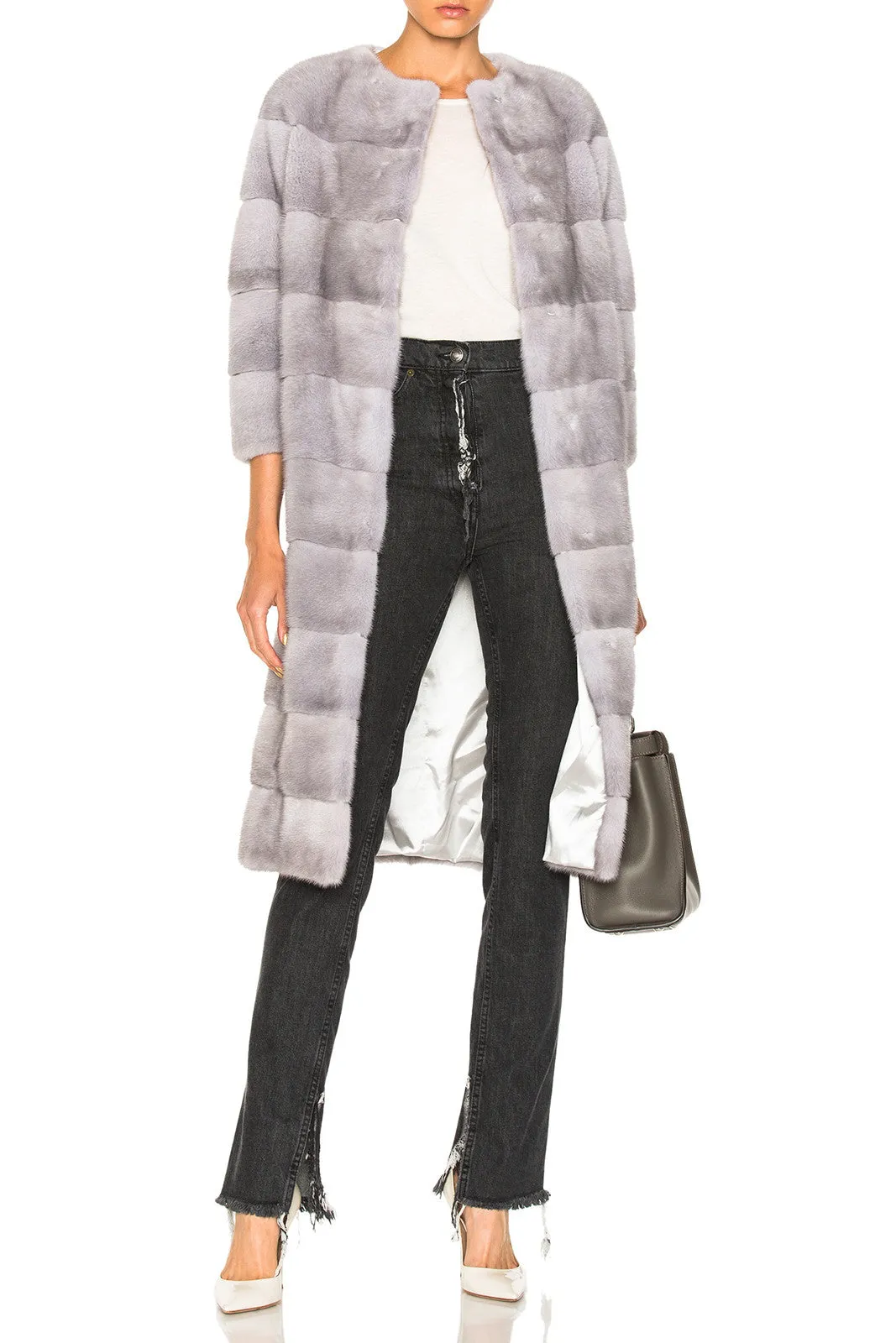 Sarah Long (100cm) Mink Fur Coat