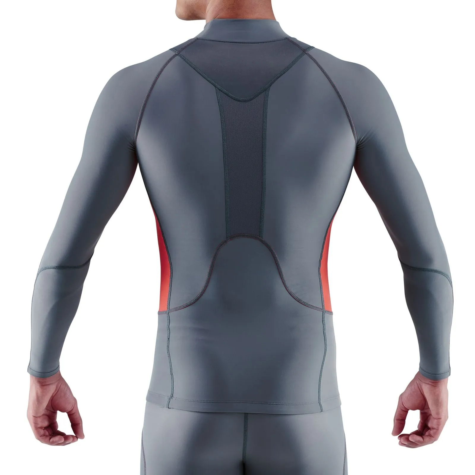 SKINS SERIES-3 MEN'S THERMAL LONG SLEEVE TOP CHARCOAL