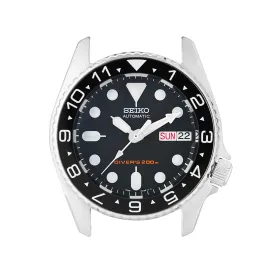 SKX013 Ceramic Bezel Insert: Dual Time (Arrows) Black/White