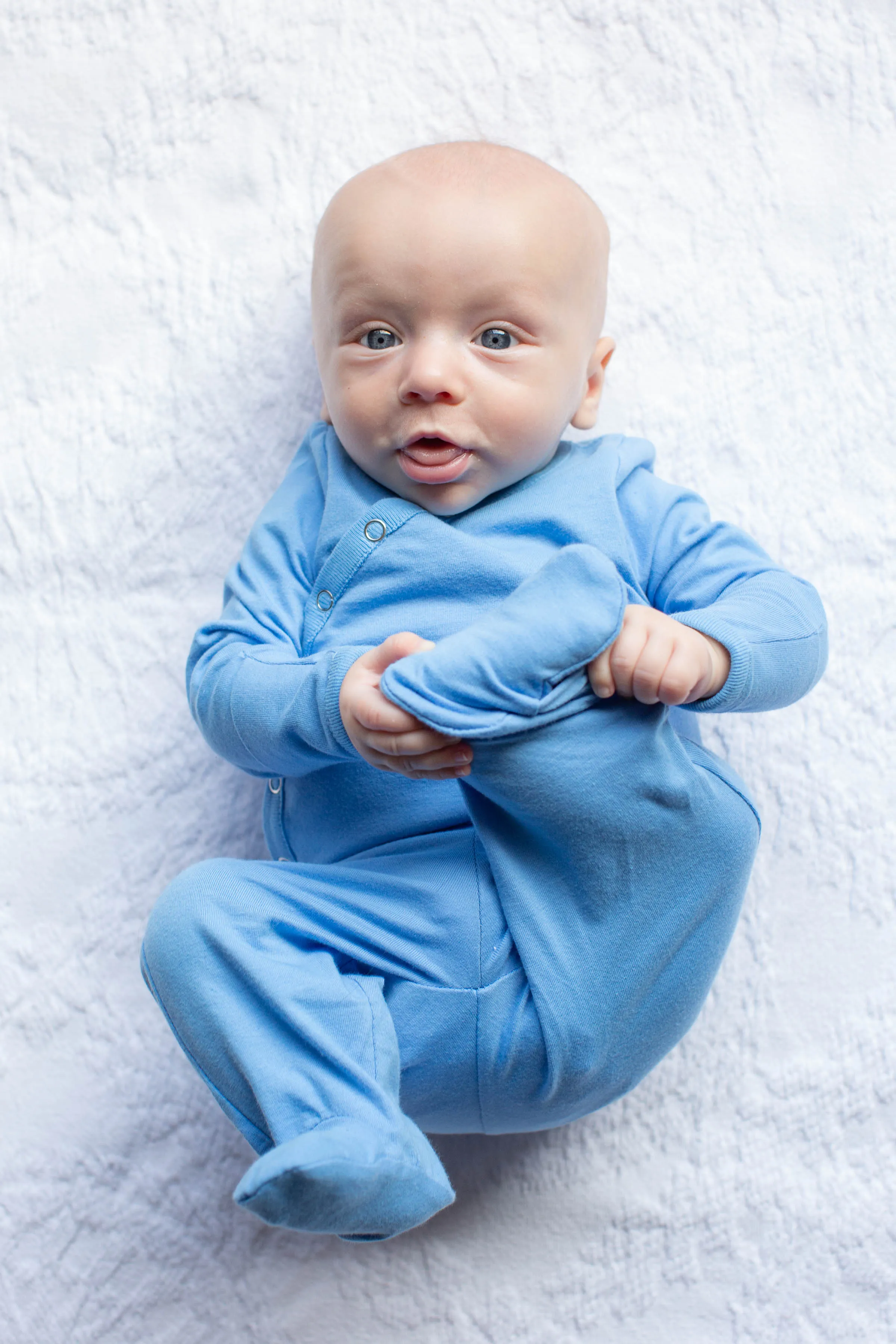 Sky Blue Baby Kimono Set