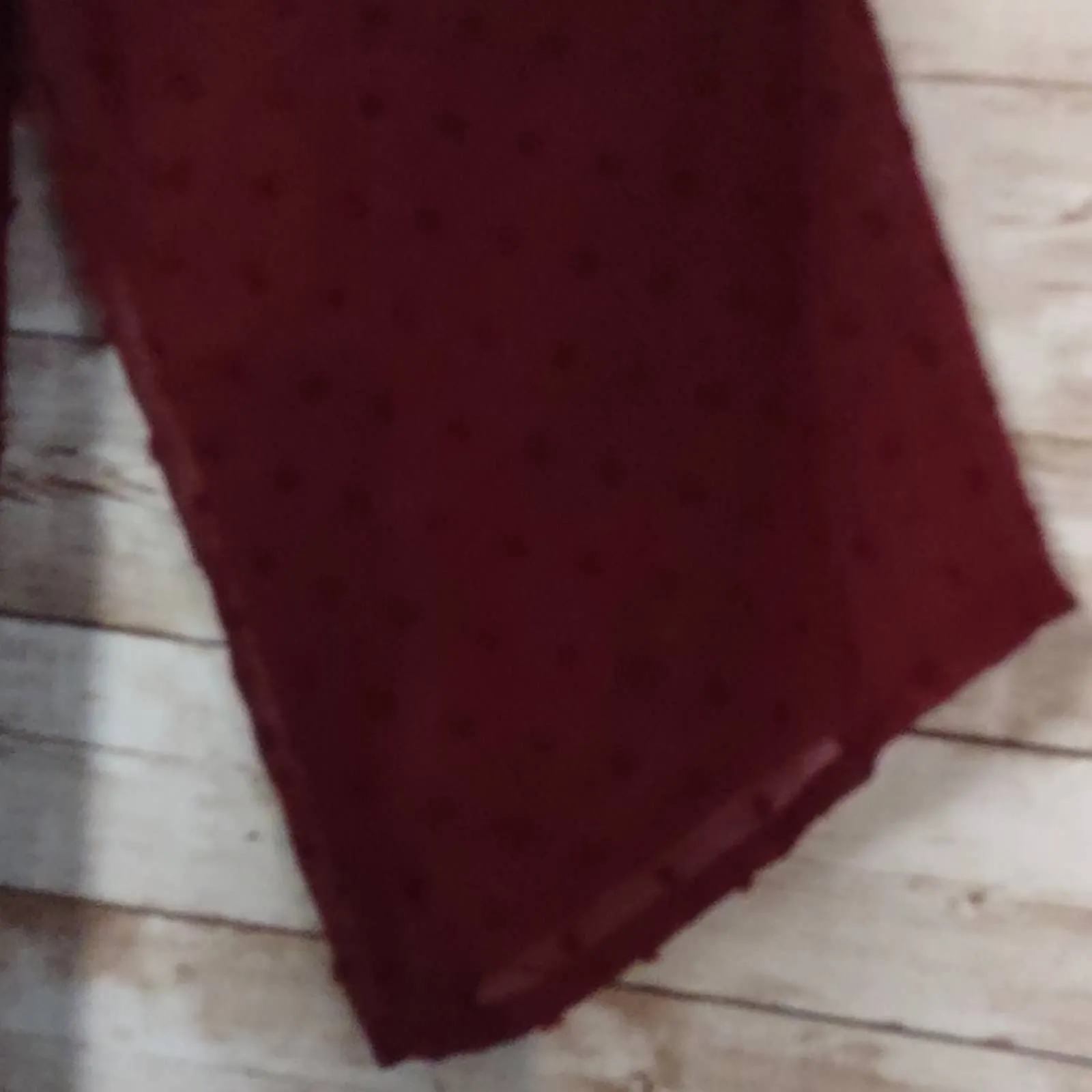 Style & Co Mixed Media Sheer Sleeve Blouse Top