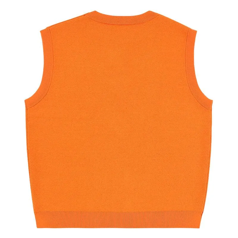 TAKA Original Fun Growing Daisy grandpa style check flower vest