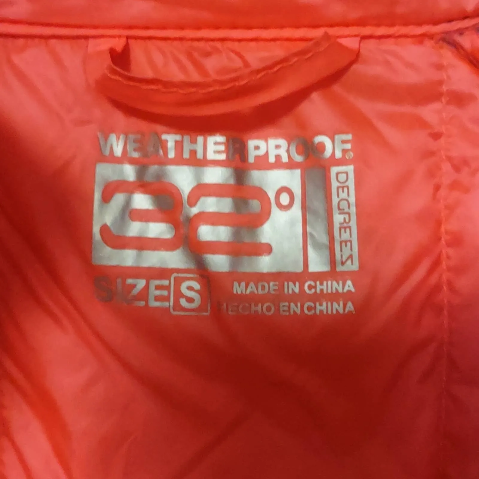 Thirty Two  Degrees Heat Weatherproof Mix Media Jacket Neon Pink Small